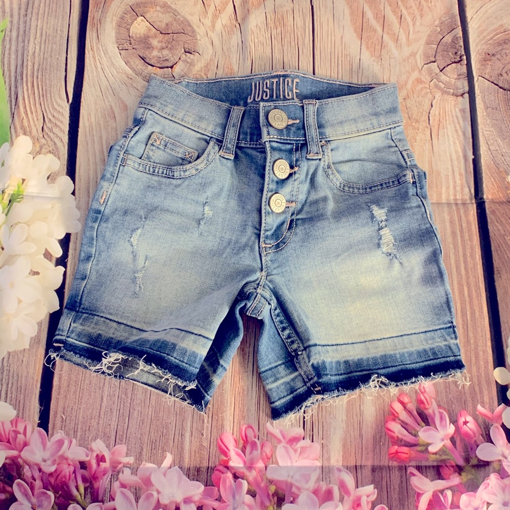 🆕 Justice Distressed 👖 Shorts 7 SLIM